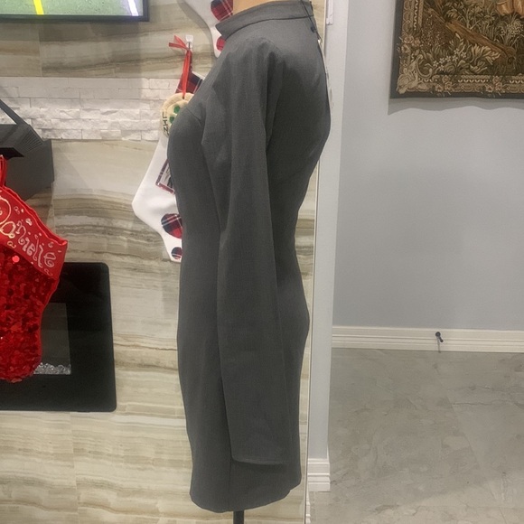 NWT‎ Zara Gray Cut Out Houndstooth Dress. Size S - Picture 5 of 10